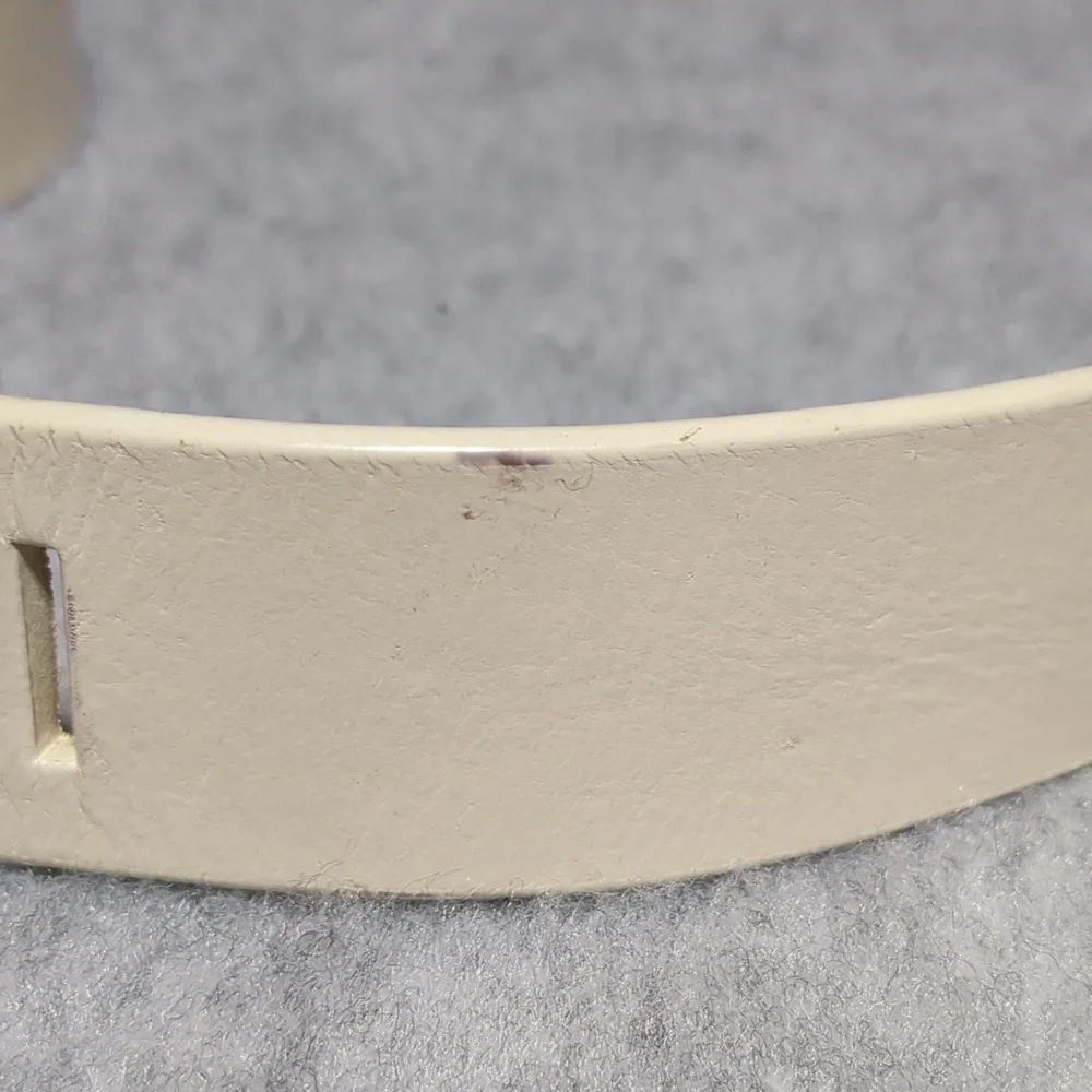 Calvin Klein Cream Leather Belt  women's Size 38